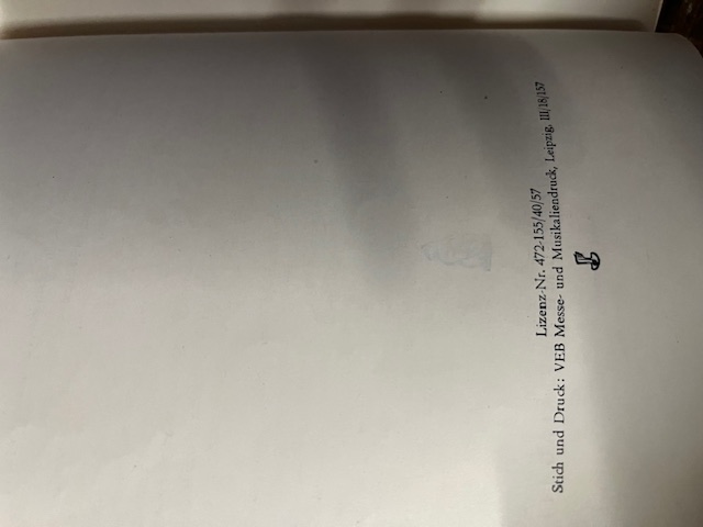 Lieder der Weihnacht, VEB Breitkopf