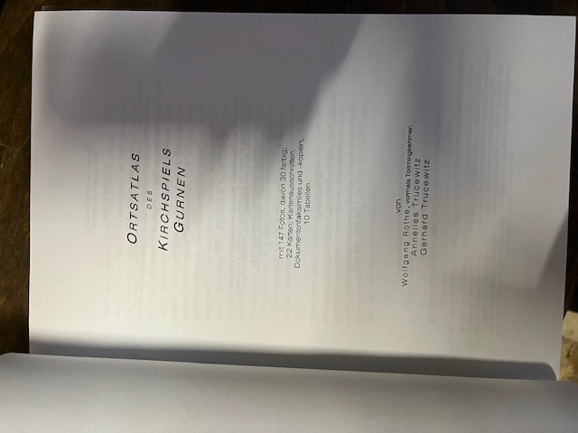 Ortsatlas des Kirchspiels Gurnen