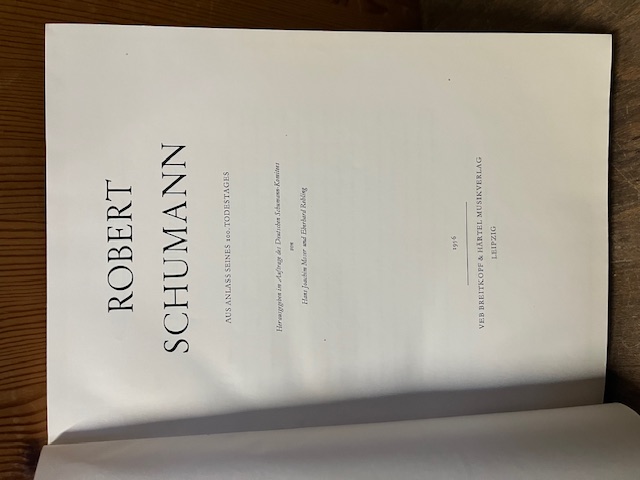 Robert Schumann 1856/1956, Moser