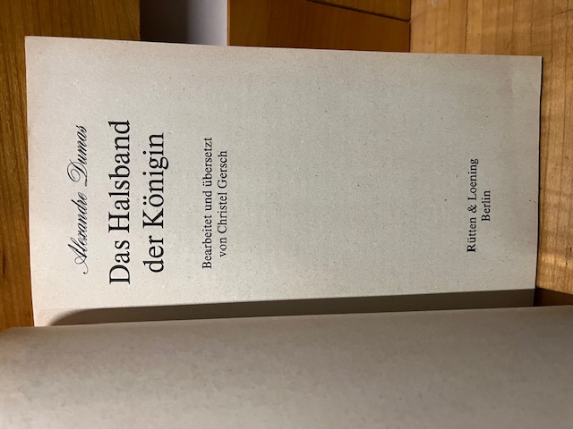 Das Halsband der K&ouml;nigin, Dumas