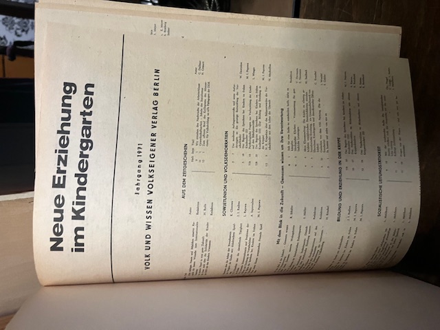 Neue Erziehung im Kindergarten 1971