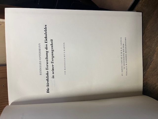 Die kirchliche Verwaltung des Eichsfeldes ins eine