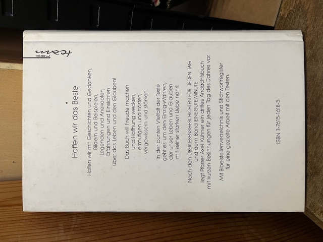 Hoffen wir das Beste, K&uuml;hner