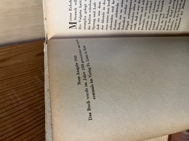 Meister Eckehart, Gurk, 1943