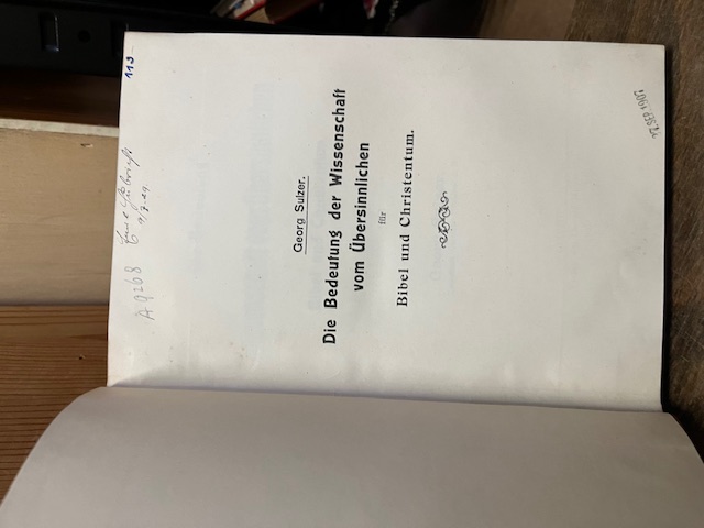 Die Bedeutung der Wissenschaft vom &Uuml;bersinnlichen 