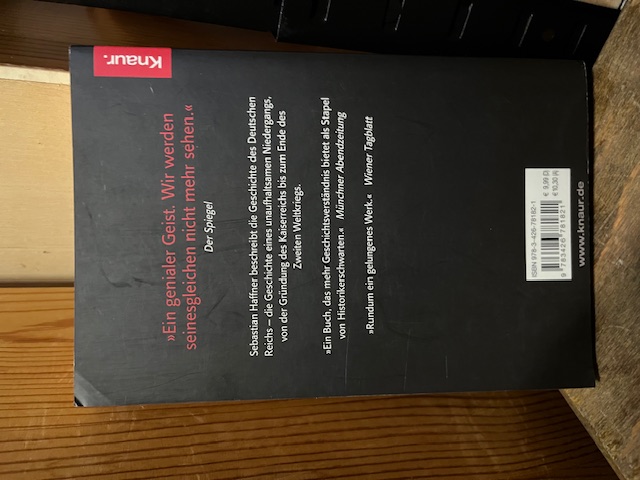 Von Bismarck zu Hitler, Haffner