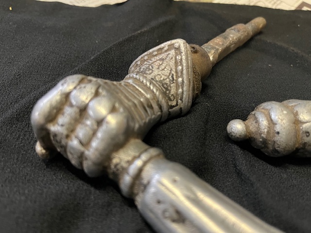 Antike T&uuml;rdr&uuml;cker Gr&uuml;nderzeit/Jugendstil "Hand"