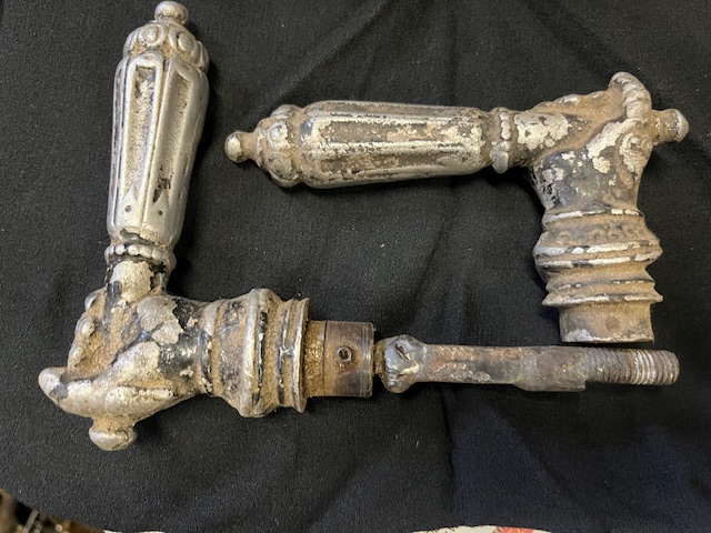 Antike T&uuml;rdr&uuml;cker Gr&uuml;nderzeit/Jugendstil "Hand"