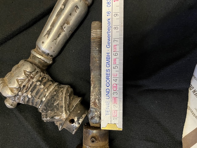 Antike T&uuml;rdr&uuml;cker Gr&uuml;nderzeit/Jugendstil "Hand"