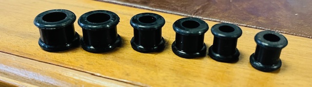 3 Tunnel Silikon schwarz je 8mm, 10mm, 12mm